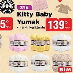 ÖREN BAYAN KİTTY BABY YUMAK 3'LÜ